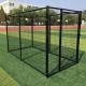 Welded Wire Mesh Outdoor Dog Kennel Durable Black Color Easy To Install