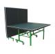 Standard Indoor Green Table Tennis Table Single Folding Movable With Wheels