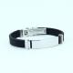 Factory Direct Stainless Steel High Quality Silicone Bracelet Bangle LBI111