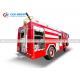 HOWO 4x4 Fire Brigade Truck With 4000 - 6000L Water Foam High Pressure Water Sprinkler