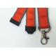 Eleagnt red Back Ground Dye Sublimation Lanyards / Id Badge Lanyard With Nice Metal Hook