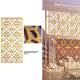 Custom SS Gold Metal Room Divider Laser Cut Divider Panels 3.0mm Thick Grand Metal