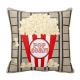 Movie Theater Throw Pillow Covers Vintage Cinema Poster Design Cushion Cover