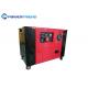 Silent 10kw Small Portable Diesel Generator Air Cooling 3 Phase / Single Phase