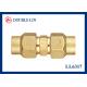Male Equal Connector 1/2 Brass Threaded Fittings
