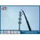 Hot Roll Steel Q235 Telecommunication  Towers Anti - Corrosion  With Four Platformss