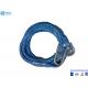 5mm x 6meters UHMWPE synthetic winch rope with stainless steel S hook
