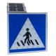 Anti Corrosion 600mm 5mm LED Pedestrians Walking On Road Sign For Pavement