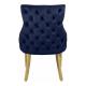Dongguan Tianhang Furniture Factory direct chair dining room velvet fabric metal leg can be customized chair dining