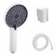 Custom Design Hand Held Shower Head with Shower Holder and Hose in Polished Plastic