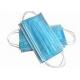 Customized Size Non Woven Anti Fog Surgical Mask Disposable Blue Color