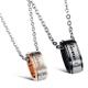 New Fashion Tagor Jewelry 316L Stainless Steel couple Pendant Necklace TYGN230