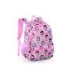 Cartoon Character Printed School Rucksack Bags Pink Recyclable For Kids