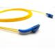 Data center 45/90 degree angled boot LC/UPC to Short Boot LC/UPC fiber optic patch cord single mode duplex 3m LSZH