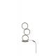 Three-ring elegant metal table lamp Modern dimmable aluminum table lamp