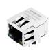 LPJ4141GENL 10/100 Base-T Green/Yellow Led Tab Down 1x1 Port TVS Higher Isolation Magnetic Ethernet RJ45 Connector
