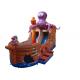 Brown Octopus Inflatable Assault Course Ship , Blow Up Obstacle Course With Slide