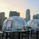 Transparent Clear PC 6m Geodesic Dome House Igloo With Aluminum Frame