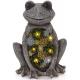 Multicolor 4Watt Polyresin Frog Decorative Solar Garden Lights