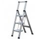 Three Step Aluminium Alloy Ladder 150kg Max Load Capacity 69cm Height