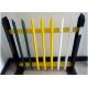 Angle Iron Metal Palisade Fencing And Gate For Agriculture / Decorative Picket Fence