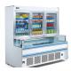 Vertical 1.8m 2.5m Combination Freezer For Supermarket Easy Moving