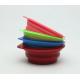 Portable Foldable Plastic Pet Bowls Silicone Travel Bowl Eco - Friendly