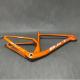 Boost MTB Carbon Fiber 29er Mountain Bike Frame Clear Orange Color
