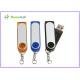 Transparent Plastic Twist USB Sticks Personalized with keychain