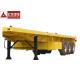 Air Suspension Cargo Container Trailer Yellow Color Dynamic Balance With Landing Gear