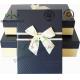 Recycled Multi Colored Retails Handcrafted Gift Boxes Ribbon Bow Decorated Packaging