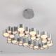 Lightweight Square ABS Resin Chandeliers Pendant Lights