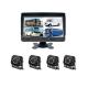 7 inch TFT CCD Truck Rear View Camera System , Heavy Duty Backup Camera 50ft With 4 Cameras