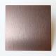 SUS Material 304 316 PVD Rose Gold Color Hairline+No.4 Finish Sheet Coarse Brushed Stainless Steel Texture