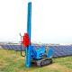 7.7T Solar Piling Machine Solar Farm Pile Driving Customizable Color