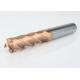 Solid Tungsten Indexable End Mill Cutter HRC55 For Cutting Tools 30 Helix Angle