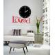Love Theme 3M Removable Vinyl Wall Decal / Wall Sticker Clock (Easy to Paste)