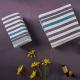 Cotton Stripe Double Sided Towel , Home Face Towel Hotel Bath Plain Dyed