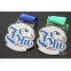 Sports School Awards Medals , Baseball Events Metal Medallion With Ribbons