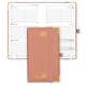 Deluxe PU Leather Soft Cover Academic Planner Pink 4.25 X 6.75inch