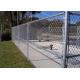 Hot Dip Galvanized Construction Temporary Mesh Fencing , Gi Chain Link Fence
