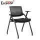 Foldable Training Room Chair With Armrests And Metal Legs