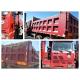 340hp EURO 2 Second Hand Truck Trailers 5400x2300x1500 Dump Box Red Color