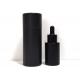 1 Oz Transparent Empty Cosmetic Glass Serum Matte Dropper Bottles With Paper Tubes