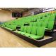 Gymnasium Retractable Stadium Seating Anti - Slip Plywood Decking With Blow Moulded Seats