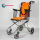 Bright Color Compact Aluminium Folding Wheelchair Small Wheels Easy Carry