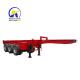 Steel 3 Axles 20FT 40FT Flatbed Container Skeleton / Skeletal Semi Truck Trailer for Your