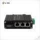 Mini Industrial 3-Port 10/100/1000T 802.3at PoE + 1-Port 1000X SC Ethernet Switch with 12~48VDC Input