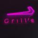 Outdoor Pink Shop Grill Neon Sign Personalize Business Advertising