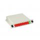 ABS Material Fiber Optic Cassette Low Insertion Loss With White Color